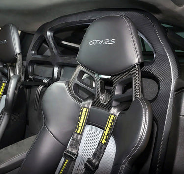 SilverRocket Dry Carbon Fiber Roll Bar for Porsche Cayman 718/981 | FIA Certified